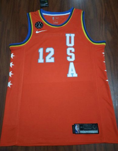 12 Morant 2020 All-Star Rookie Game USA Jersey